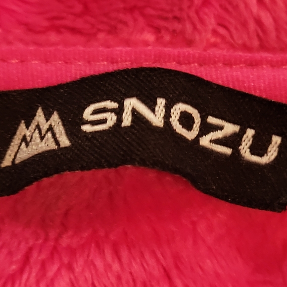 SNOZU HOODED COAT/ JACKET GIRL'S SZ XS 5/6 BLK/PINK EXCELLENT CONDITION - Picture 2 of 4